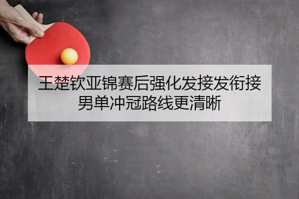 王楚钦亚锦赛后强化发接发衔接 男单冲冠路线更清晰